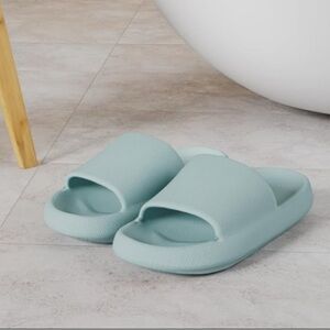 Lt Blue Pillow-Soft Sliders